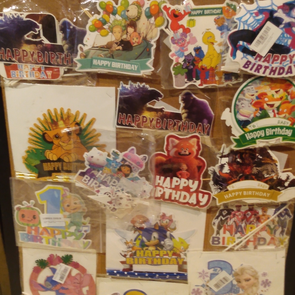 Bundle of cake toppers